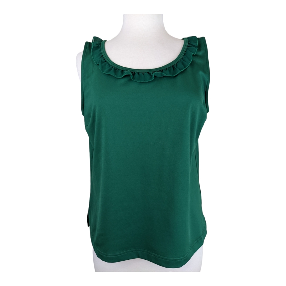 Joan Rivers Green Sleeveless Top Size Medium
